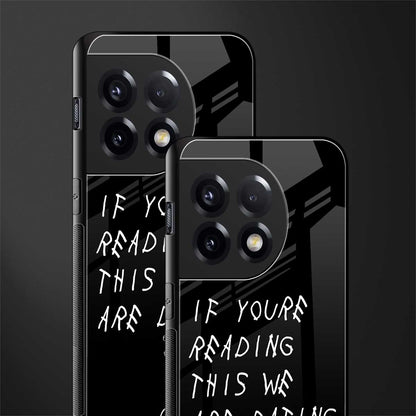 we are dating back phone cover | glass case for oneplus 11r