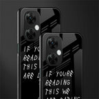 we are dating back phone cover | glass case for oneplus nord ce 3 lite
