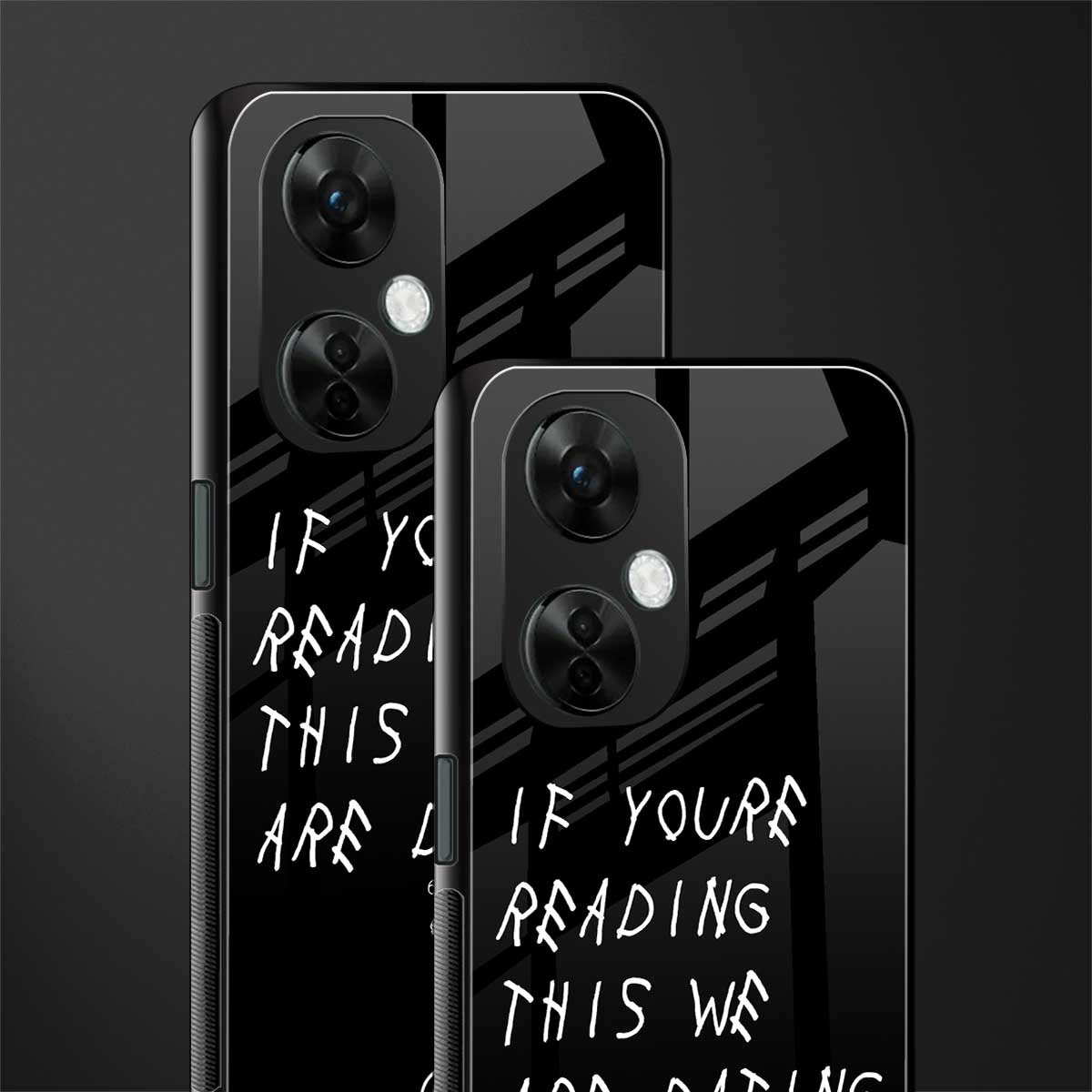 we are dating back phone cover | glass case for oneplus nord ce 3 lite