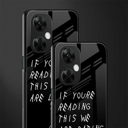 we are dating back phone cover | glass case for oneplus nord ce 3 lite