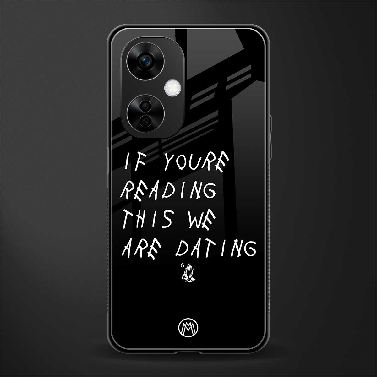 we are dating back phone cover | glass case for oneplus nord ce 3 lite