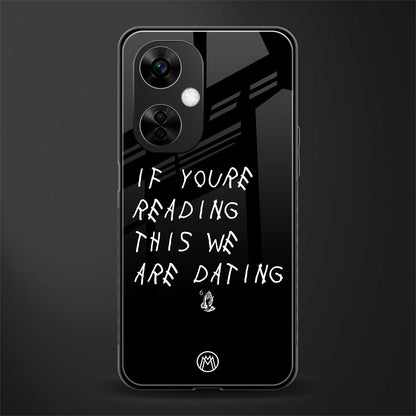 we are dating back phone cover | glass case for oneplus nord ce 3 lite