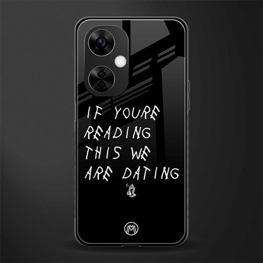 we are dating back phone cover | glass case for oneplus nord ce 3 lite