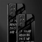 we are dating back phone cover | glass case for samsung galaxy a54 5g