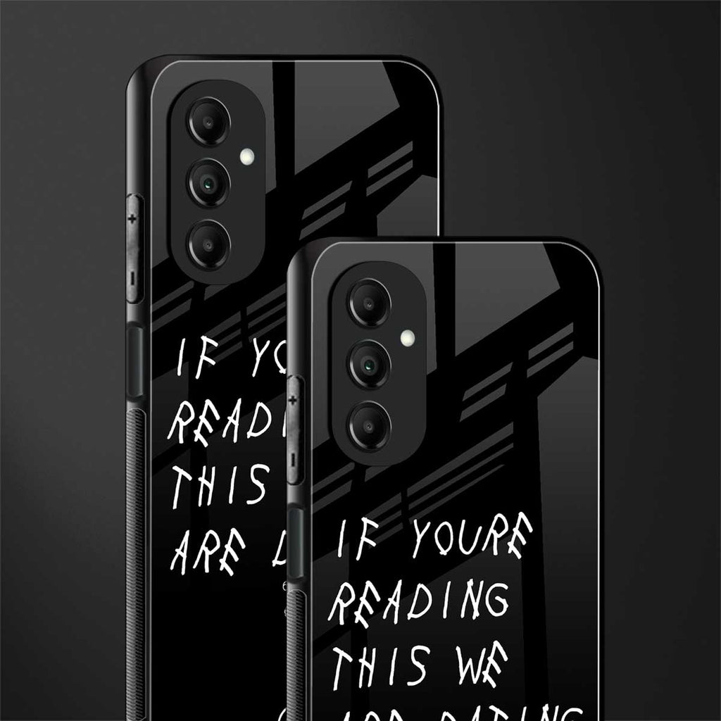 we are dating back phone cover | glass case for samsung galaxy a14 5g