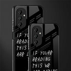 we are dating back phone cover | glass case for samsung galaxy a14 5g