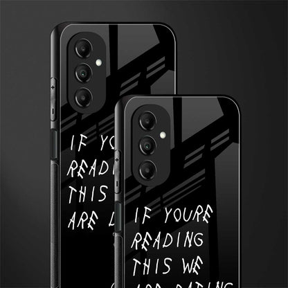 we are dating back phone cover | glass case for samsung galaxy a14 5g