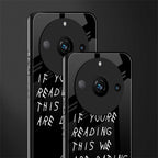 we are dating back phone cover | glass case for realme 11 pro 5g