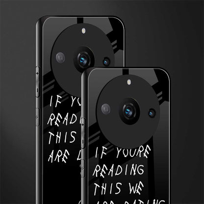 we are dating back phone cover | glass case for realme 11 pro 5g
