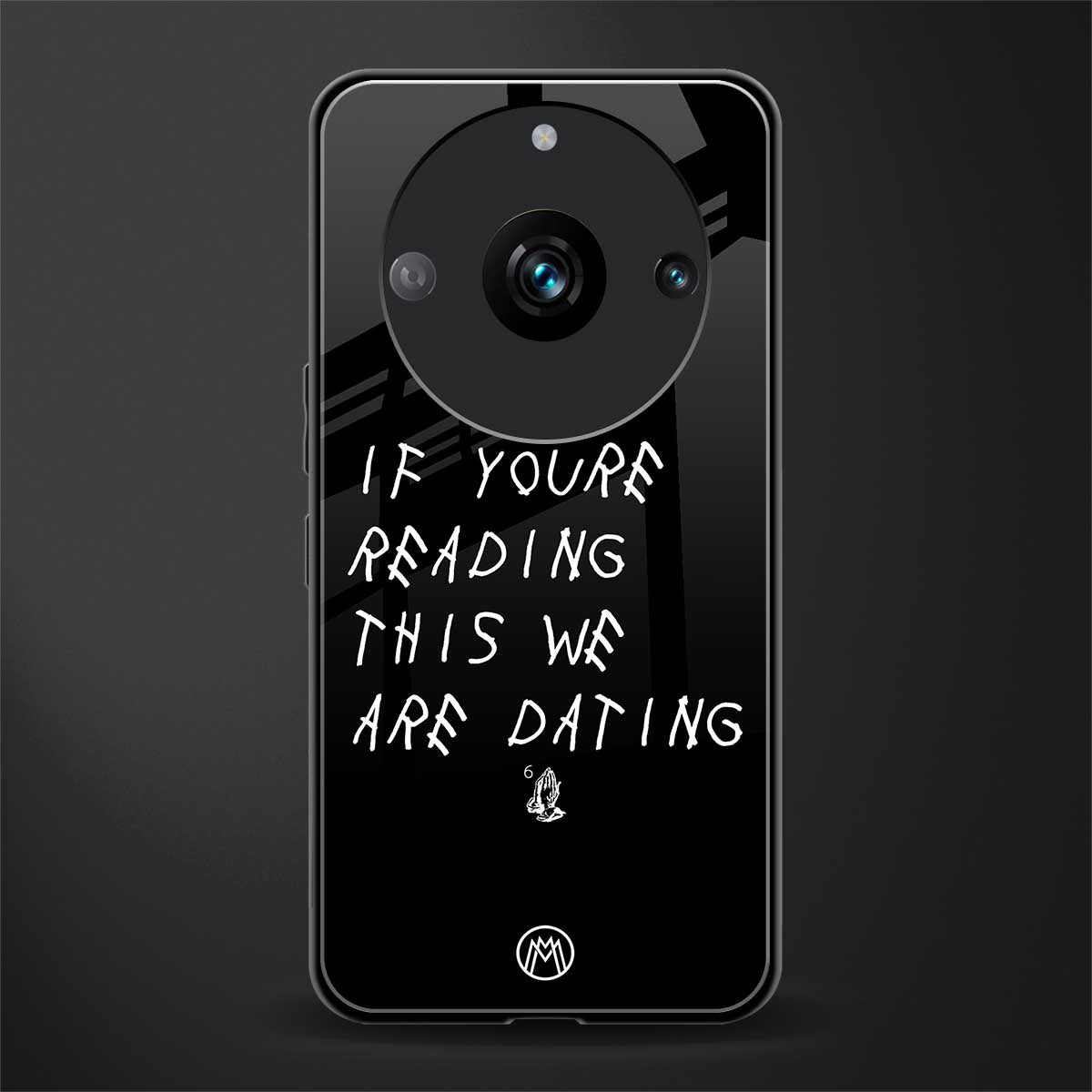 we are dating back phone cover | glass case for realme 11 pro 5g