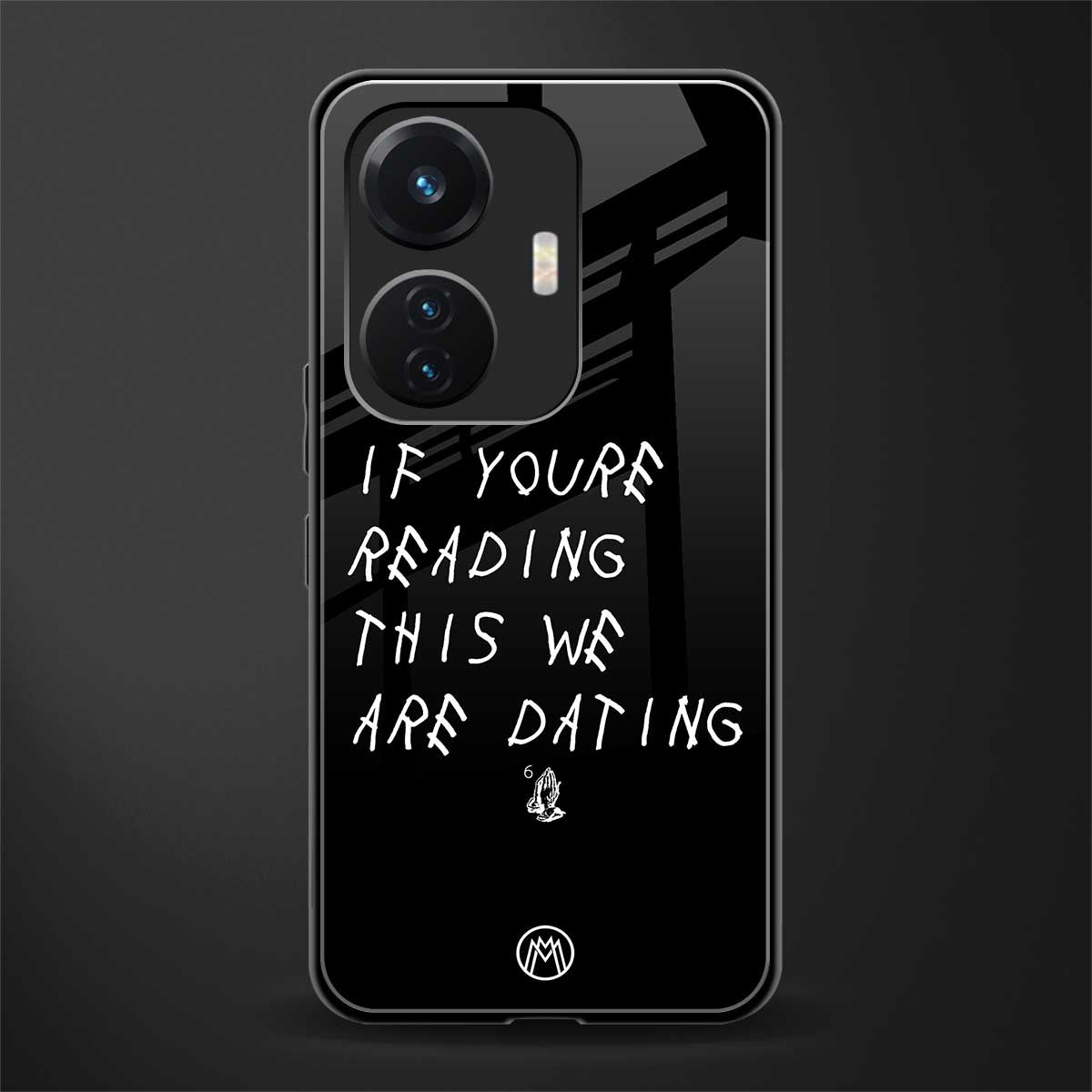 we are dating back phone cover | glass case for vivo t1 44w 4g