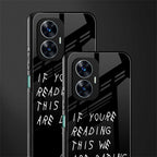 we are dating back phone cover | glass case for realme c55