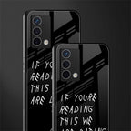 we are dating back phone cover | glass case for oppo a74 4g
