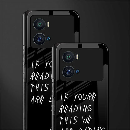 we are dating back phone cover | glass case for iQOO 9 Pro