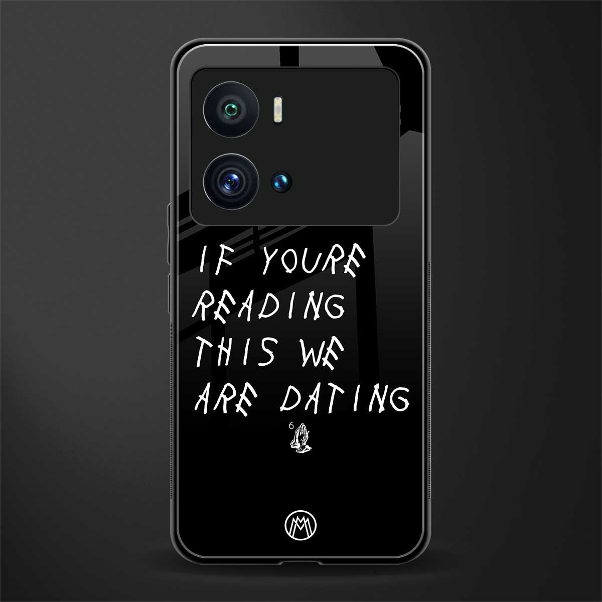 we are dating back phone cover | glass case for iQOO 9 Pro