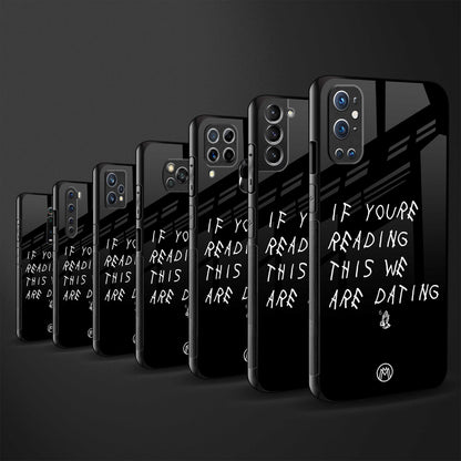 we are dating back phone cover | glass case for samsung galaxy a14 5g