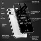 we are dating back phone cover | glass case for realme 9 pro 5g
