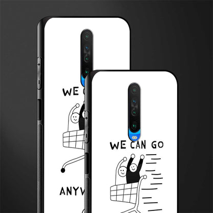 we can go anywhere glass case for poco x2 image-2