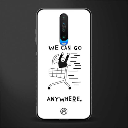 we can go anywhere glass case for poco x2 image