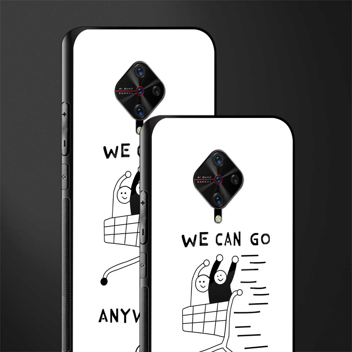 we can go anywhere glass case for vivo s1 pro image-2