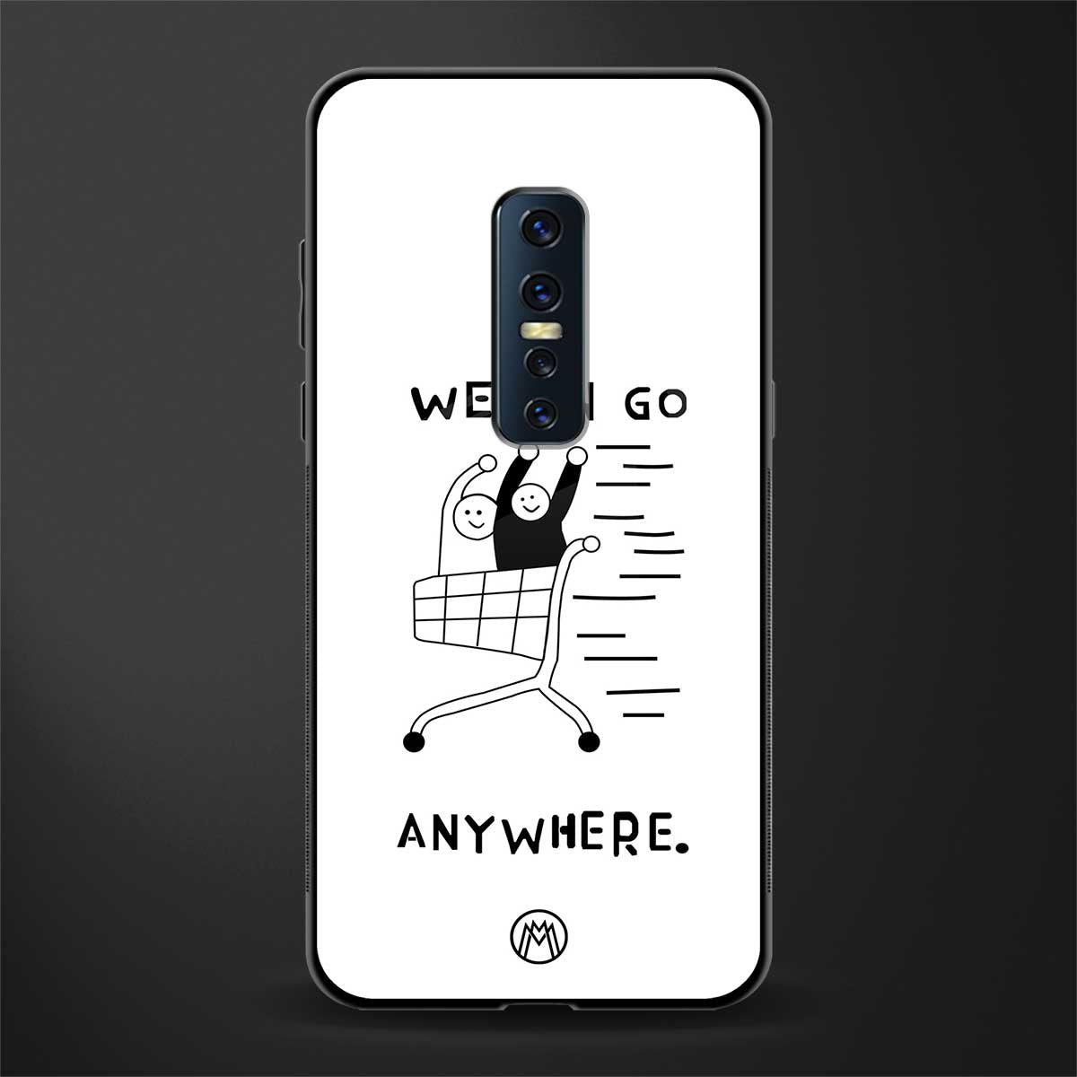 we can go anywhere glass case for vivo v17 pro image