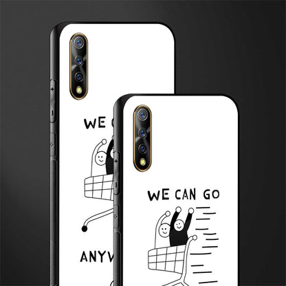 we can go anywhere glass case for vivo z1x image-2