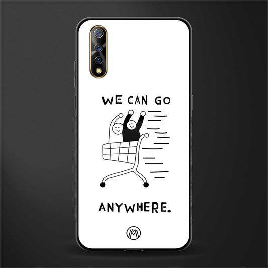we can go anywhere glass case for vivo s1 image