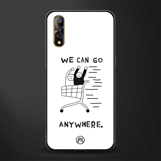 we can go anywhere glass case for vivo z1x image