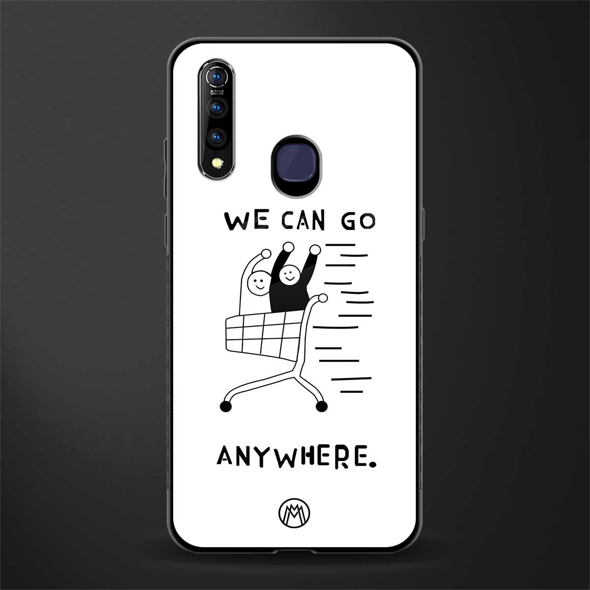 we can go anywhere glass case for vivo z1 pro image