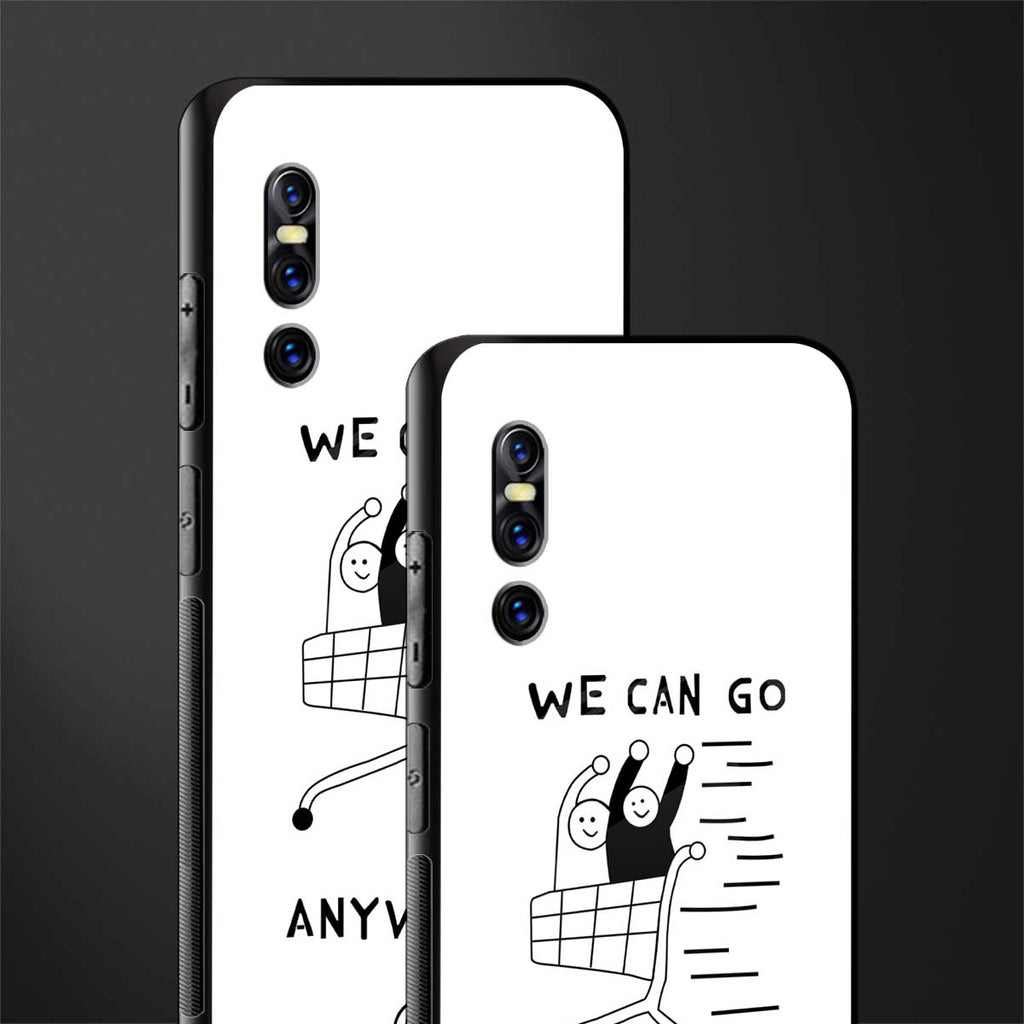 we can go anywhere glass case for vivo v15 pro image-2