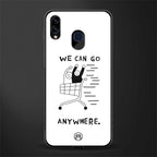 we can go anywhere glass case for samsung galaxy a20 image