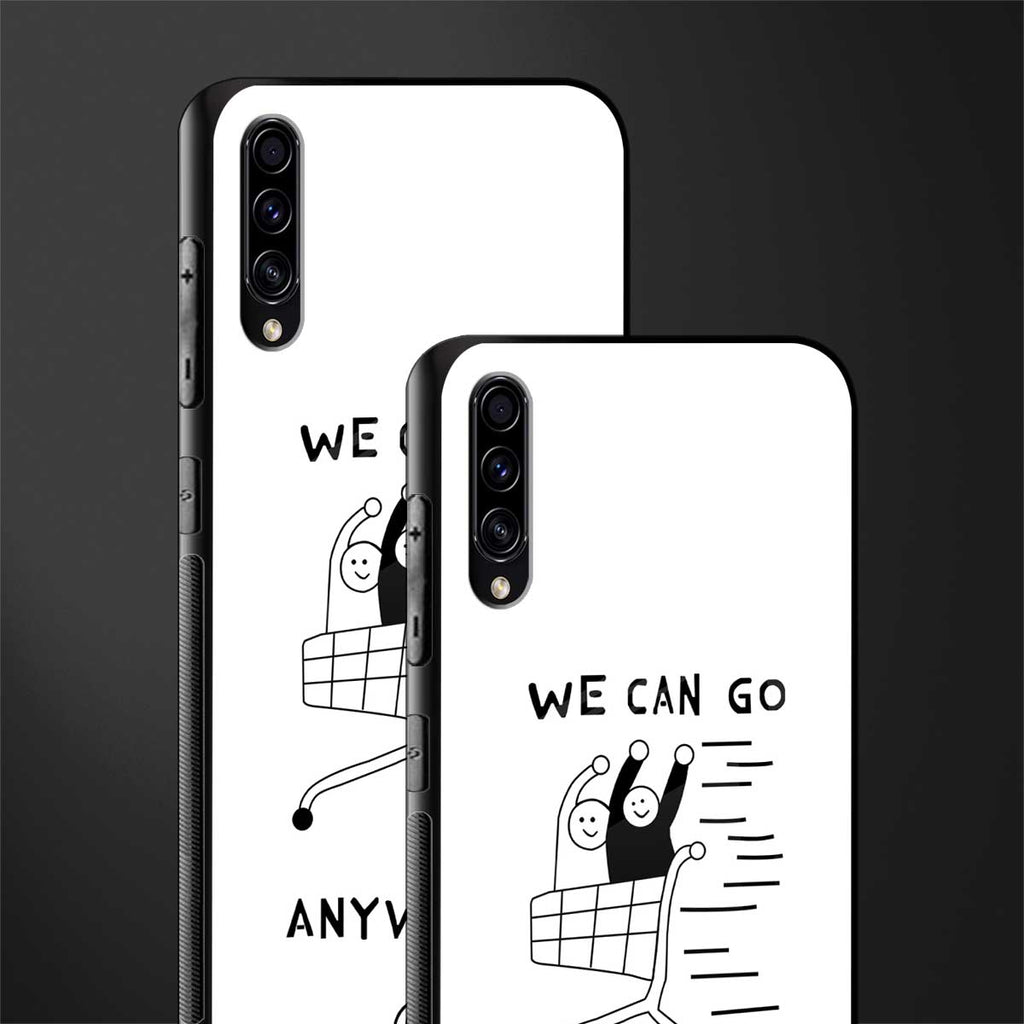 we can go anywhere glass case for samsung galaxy a70s image-2