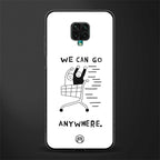 we can go anywhere glass case for poco m2 pro image