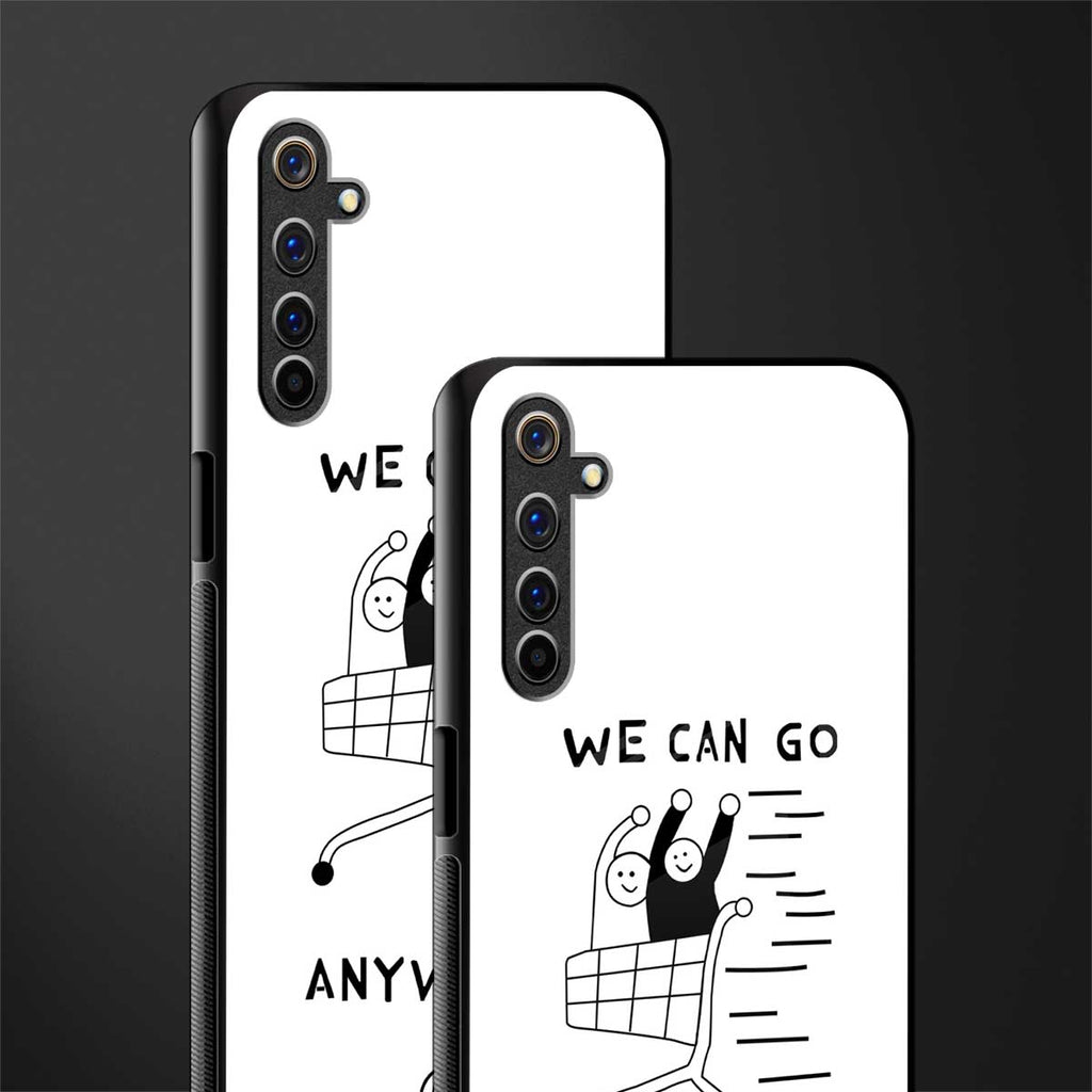 we can go anywhere glass case for realme 6i image-2
