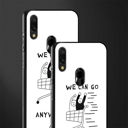 we can go anywhere glass case for redmi y3 image-2