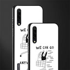 we can go anywhere glass case for mi a3 redmi a3 image-2