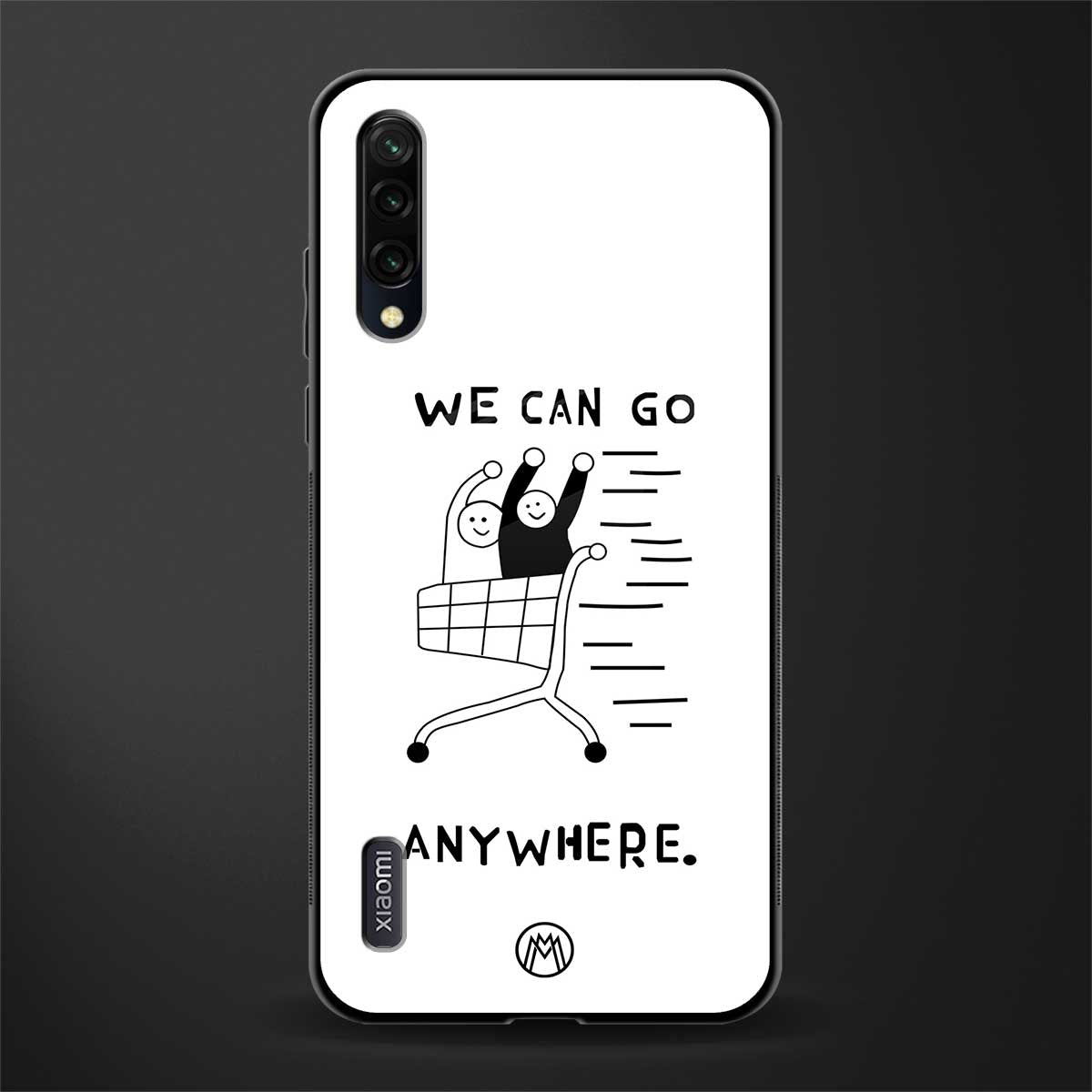 we can go anywhere glass case for mi a3 redmi a3 image