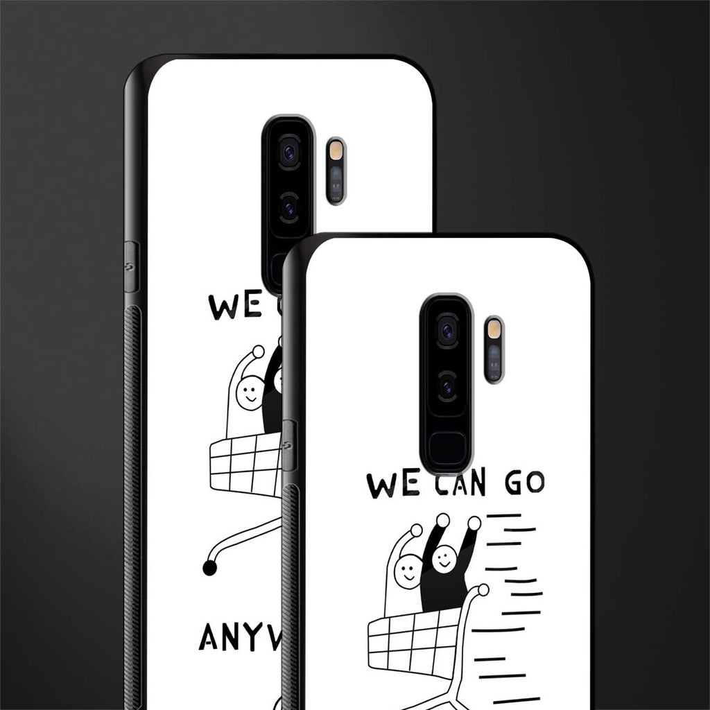 we can go anywhere glass case for samsung galaxy s9 plus image-2