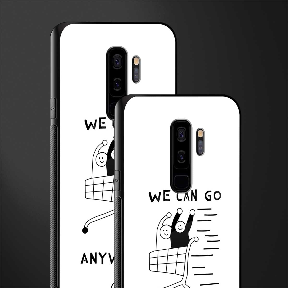 we can go anywhere glass case for samsung galaxy s9 plus image-2