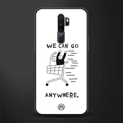 we can go anywhere glass case for oppo a9 2020 image