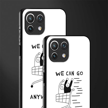 we can go anywhere glass case for mi 11 lite image-2