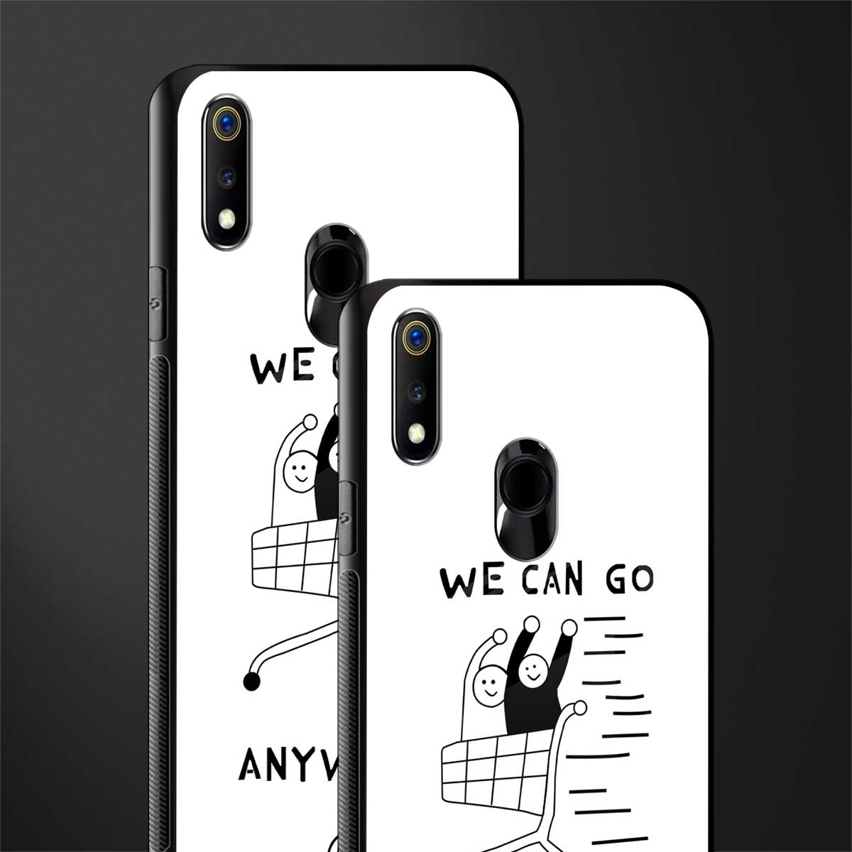 we can go anywhere glass case for realme 3 pro image-2