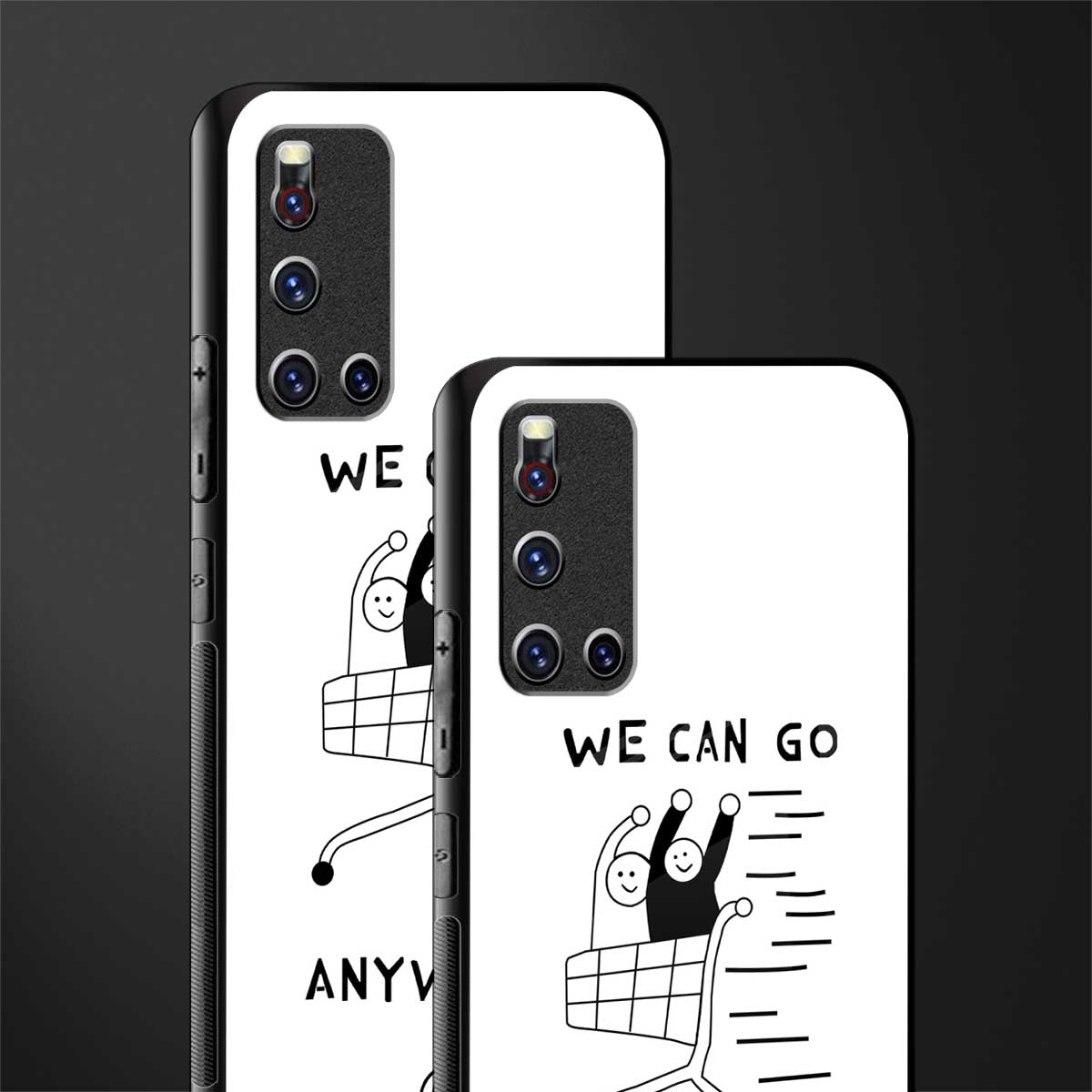 we can go anywhere glass case for vivo v19 image-2