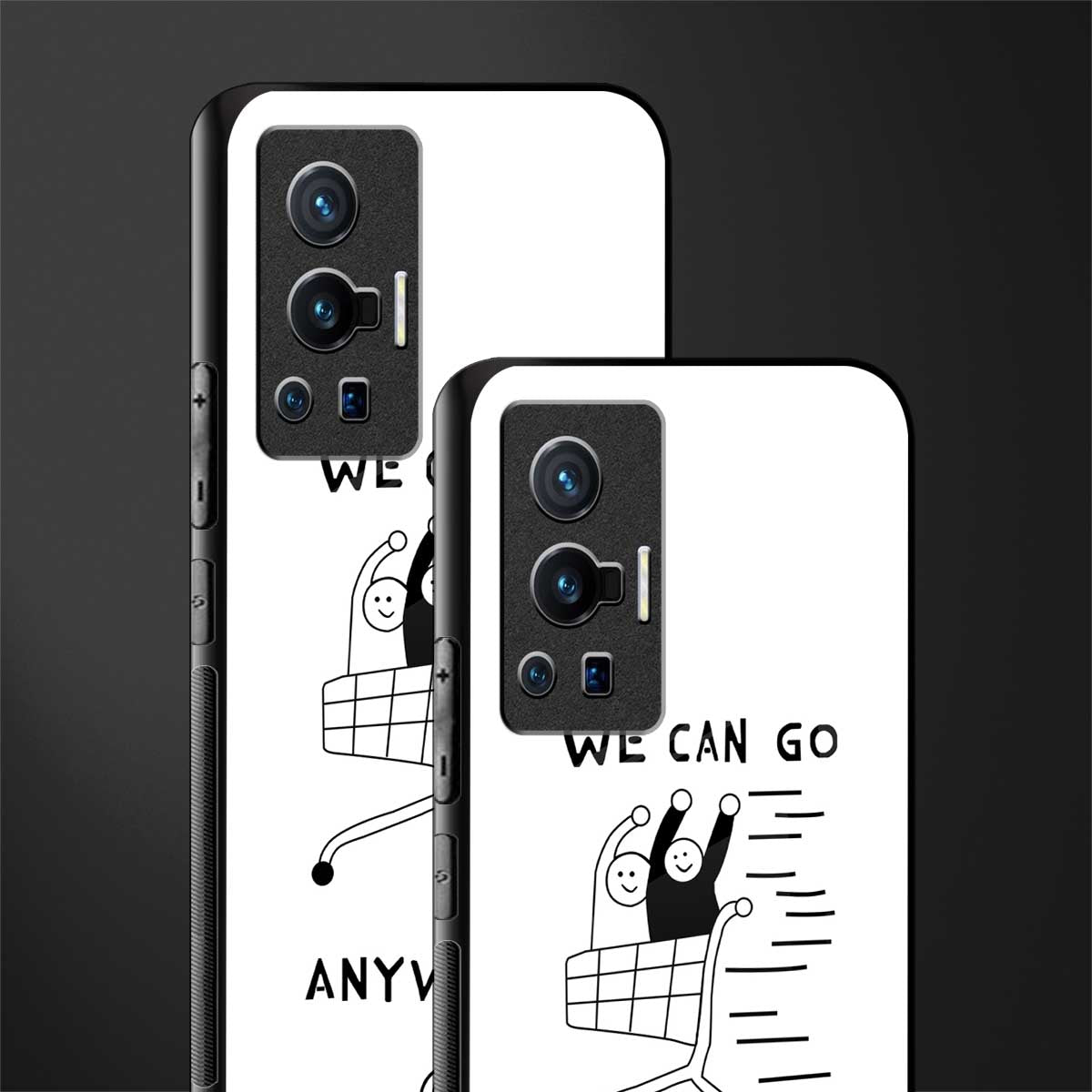 we can go anywhere glass case for vivo x70 pro image-2