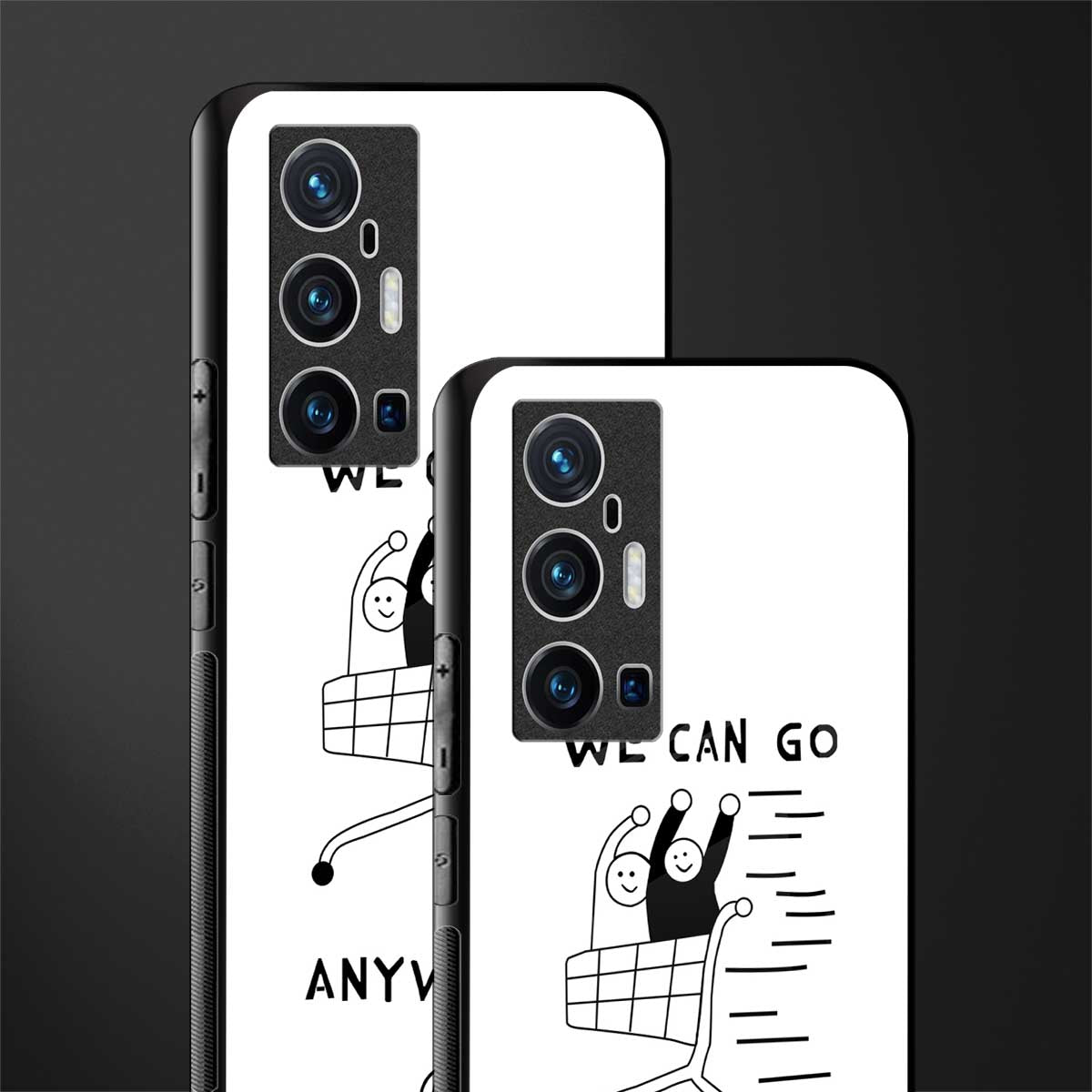 we can go anywhere glass case for vivo x70 pro plus image-2