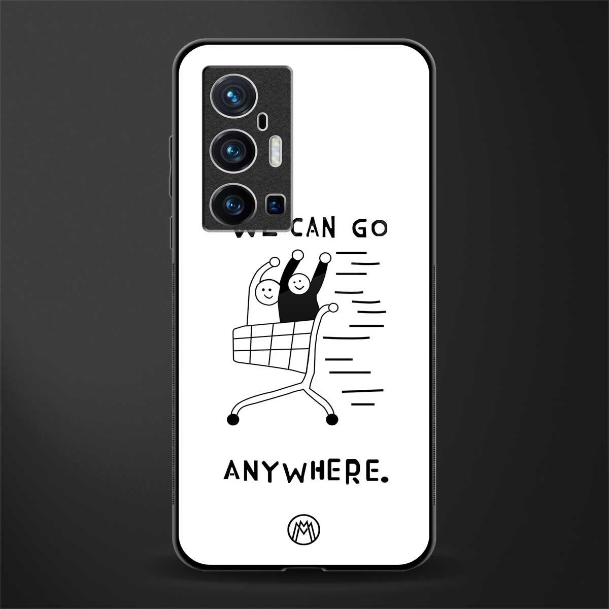 we can go anywhere glass case for vivo x70 pro plus image
