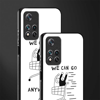 we can go anywhere glass case for poco m4 pro 5g image-2
