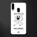 we can go anywhere glass case for samsung galaxy a20s image