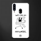 we can go anywhere glass case for samsung galaxy a20s image