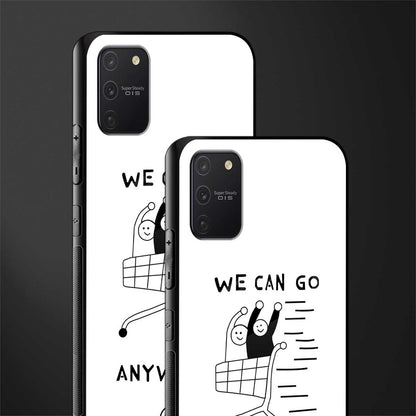 we can go anywhere glass case for samsung galaxy a91 image-2